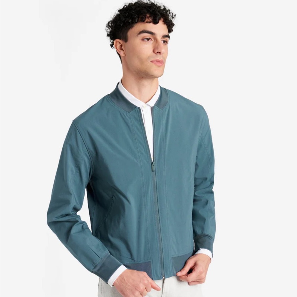 Kenneth Cole Lightweight Engineered Bomber Jacket